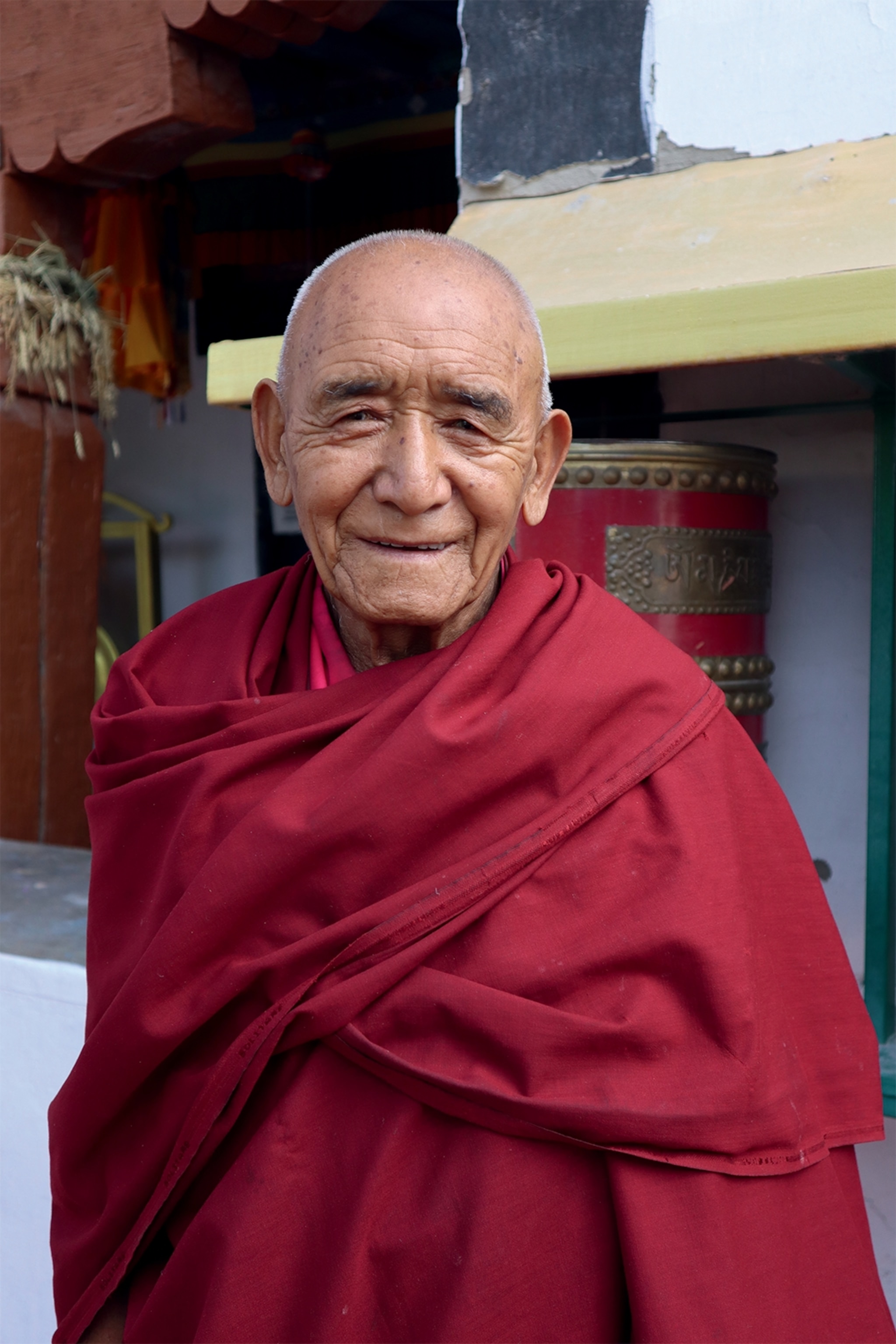 an elderly monk